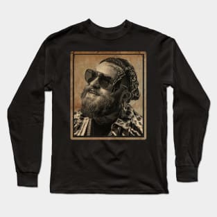 teddy swims 12.// Art Drawing Long Sleeve T-Shirt